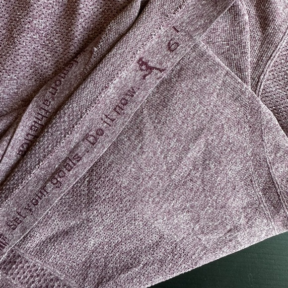 Lululemon Quarter Zip Run Swiftly Burgundy - 6 - Picture 5 of 7